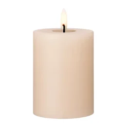 Led-Ljus-Ester & erik blockljus LED, 11 Ice Latte, 10 cm