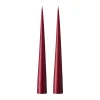 Ljus-Ester & erik konljus 37 cm 2-pack matt, Deep wine 44/2