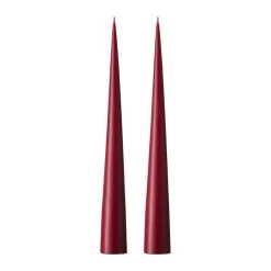 Ljus-Ester & erik konljus 37 cm 2-pack matt, Deep wine 44/2