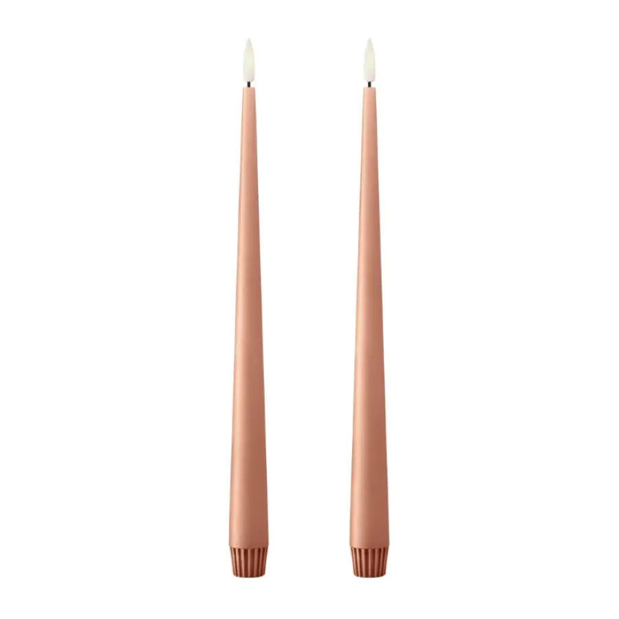 Led-Ljus-Ester & erik kronljus LED 2-pack, 20 Rosy caramel , 30 cm