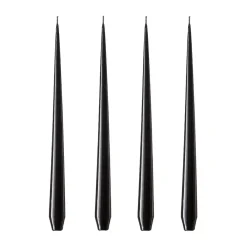 Ljus-Ester & erik ljus lackad 4-pack, raw black, 42 cm