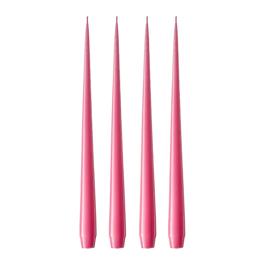 Ljus-Ester & erik ljus lackad 4-pack, Clear pink 41, 32 cm