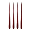 Ljus-Ester & erik ljus lackad 4-pack, vinröd, 42 cm