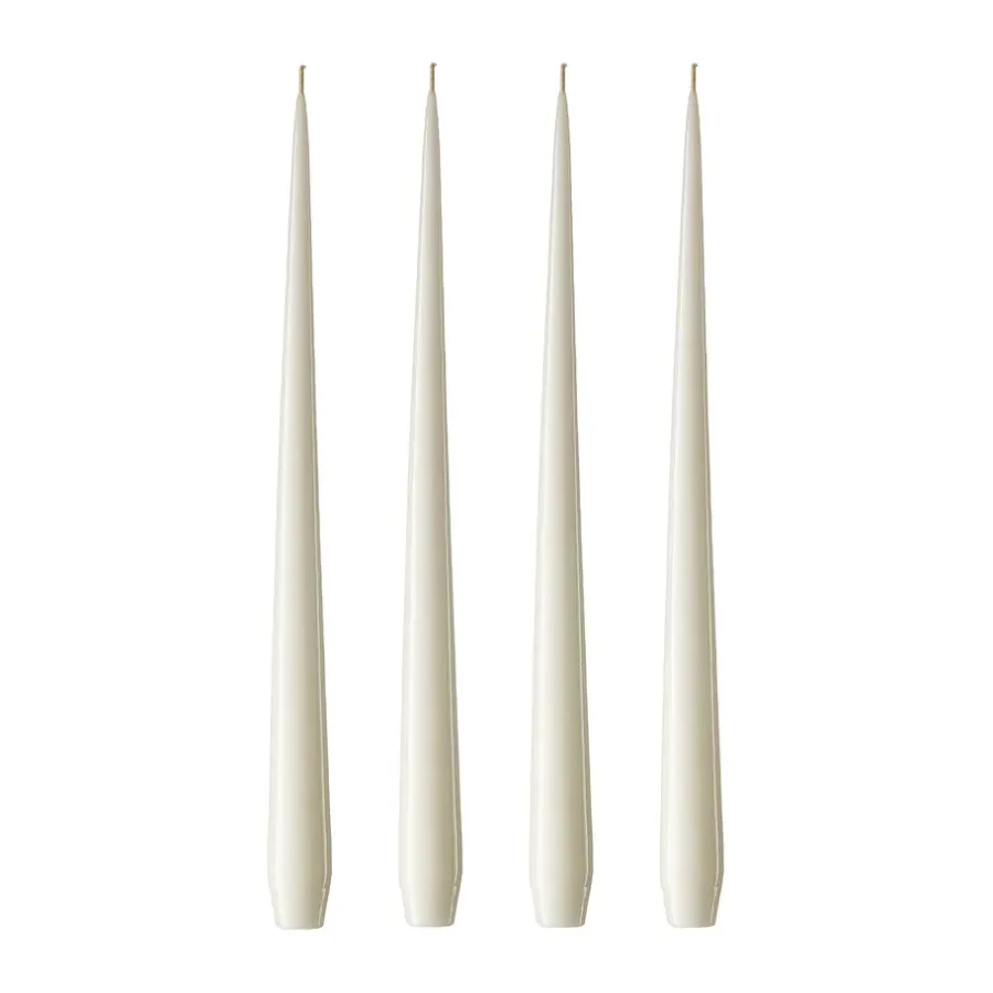 Ljus-Ester & erik ljus lackad 4-pack, ivory, 42 cm