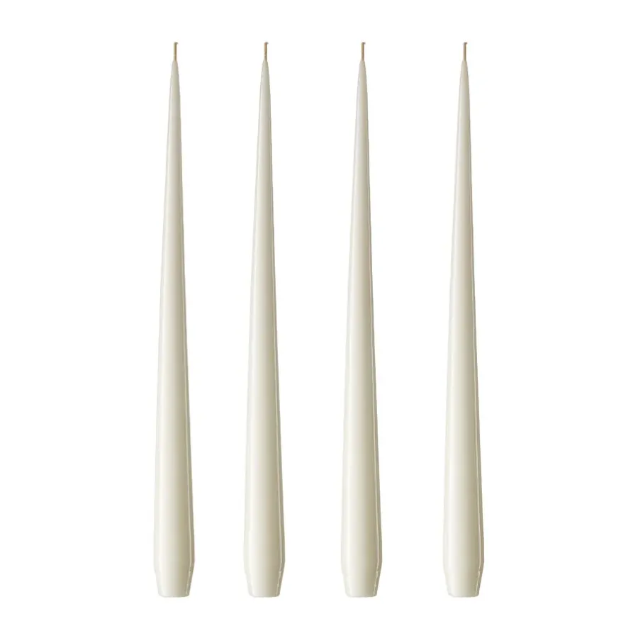 Ljus-Ester & erik ljus lackad 4-pack, ivory, 32 cm