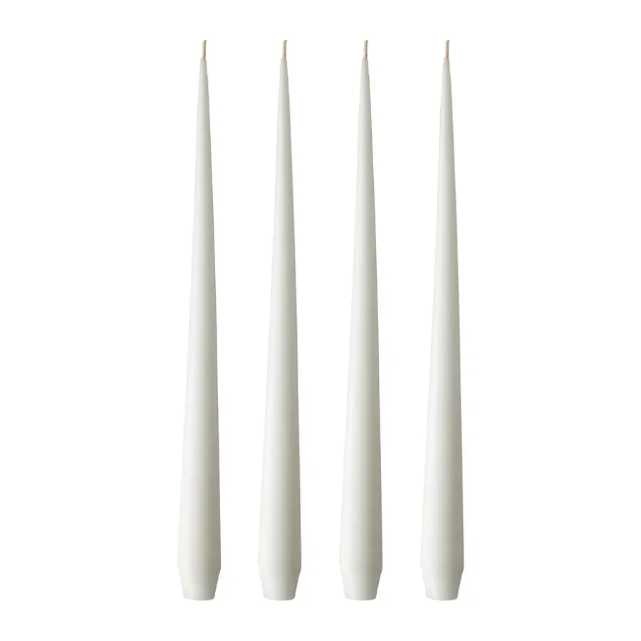Ljus-Ester & erik ljus 4-pack matt, pure white, 42 cm