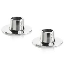 Ljusstakar-Ester & erik ljusstake blank 2-pack, Rosfritt stål