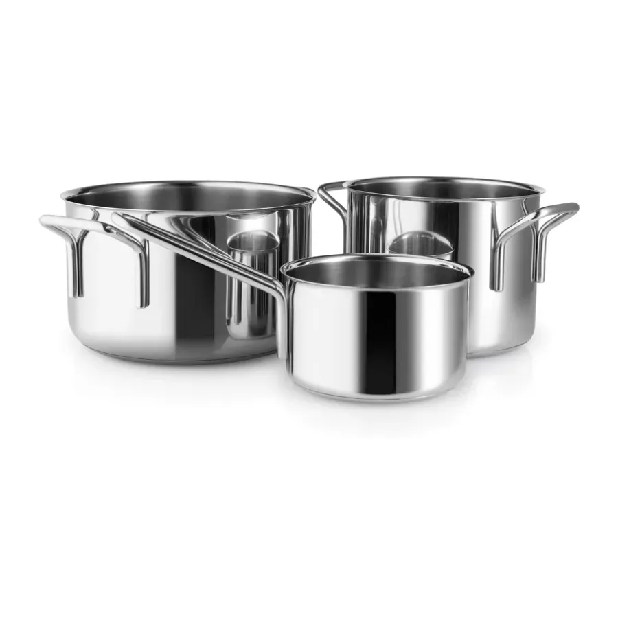 Eva Trio Stainless Steel grytset 3 delar, Rostfritt stål^Eva Solo Online