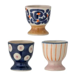 Eviaya äggkopp 3 delar, Blå-multi^Bloomingville Best