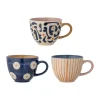 Kaffekoppar-Bloomingville Eviaya kopp 29 cl 3 delar, Blå-multi