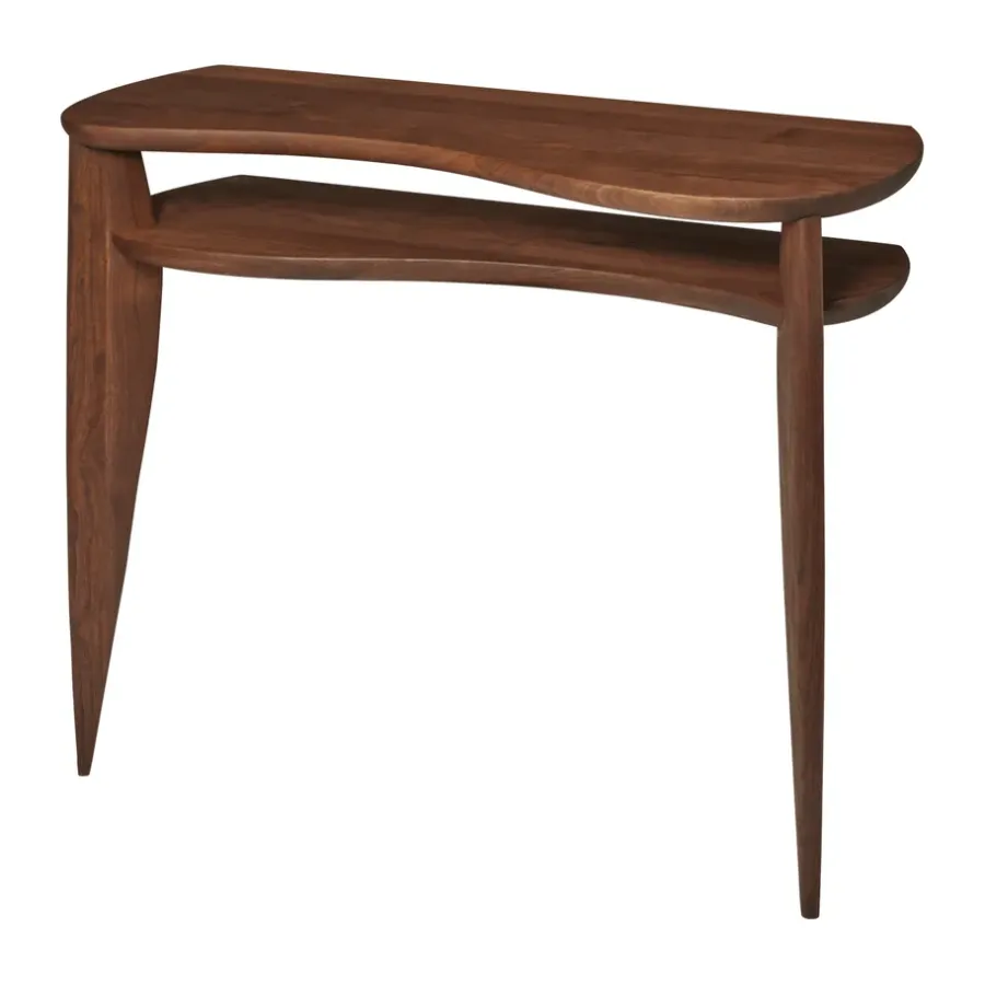 Avlastningsbord & Sidobord-Ferm Living Feve konsolbord 100x36x85 cm, Walnut