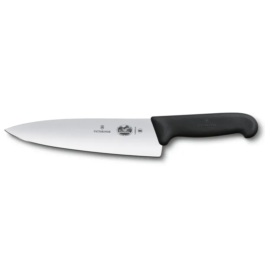 Kockknivar-Victorinox Fibrox kockkniv extra bred 20 cm, Rostfritt stål