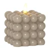 Led-Ljus-Star Trading Flamme Dot blockljus Ø7,5x9,5 cm, Beige