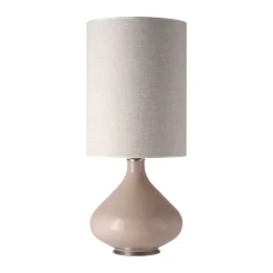 Flavia bordslampa beige lampfot, London Beige L^Flavia Lamps New