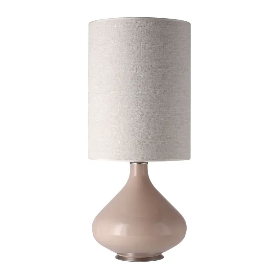 Flavia bordslampa beige lampfot, London Beige L^Flavia Lamps New