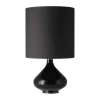 Fönsterlampor|Bordslampor-Flavia Lamps Flavia bordslampa svart lampfot, Lino Negro M