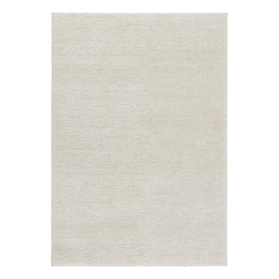 Ullmattor-Scandi Living Flock ullmatta naturvit, 170x240 cm