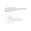 Soffbord-Swedese Flower mono bord 84x90 cm, H45 cm Ask vitlaserad