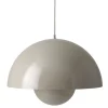 Flowerpot VP2 pendel stor, grå-beige^&Tradition Discount