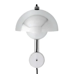 Flowerpot VP8 vägglampa, Chrome-plated^&Tradition Best