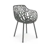 Forest karmstol, Metallic grey^Fast Outlet