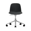 Form chair swivel 5W kontorsstol, svart, aluminium, hjul^Normann Copenhagen Clearance