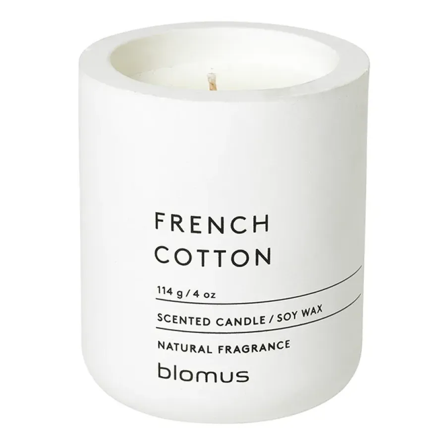 Doftljus & Doftpinnar-Blomus Fraga doftljus 24 timmar, French Cotton-Lily White