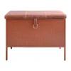 Bänkar-Maze Frank förvaringsbänk, Cinnamon-vintage cognac