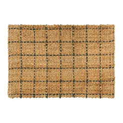Freja dörrmatta rutig 60x90 cm, Natural-dark grey^Dixie Outlet