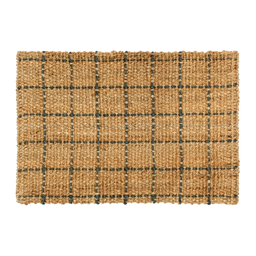 Freja dörrmatta rutig 60x90 cm, Natural-dark grey^Dixie Outlet