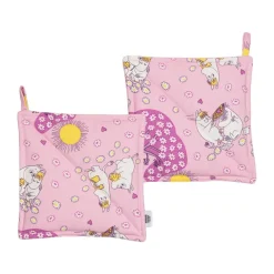 Grytlappar & Grytvantar|Grytlappar & Grytvantar-Moomin Arabia Förälskade Mumin grytlappar 2-pack, 22x22 cm