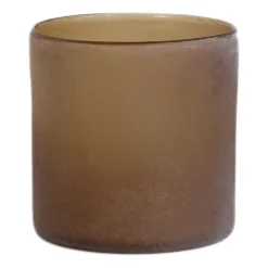 Ljuslyktor & Ljusfat-Tell Me More Frost ljuslykta M, Brun