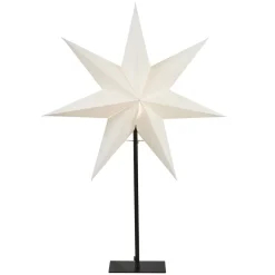 Adventsstjärnor-Star Trading Frozen stjärna på fot, vit