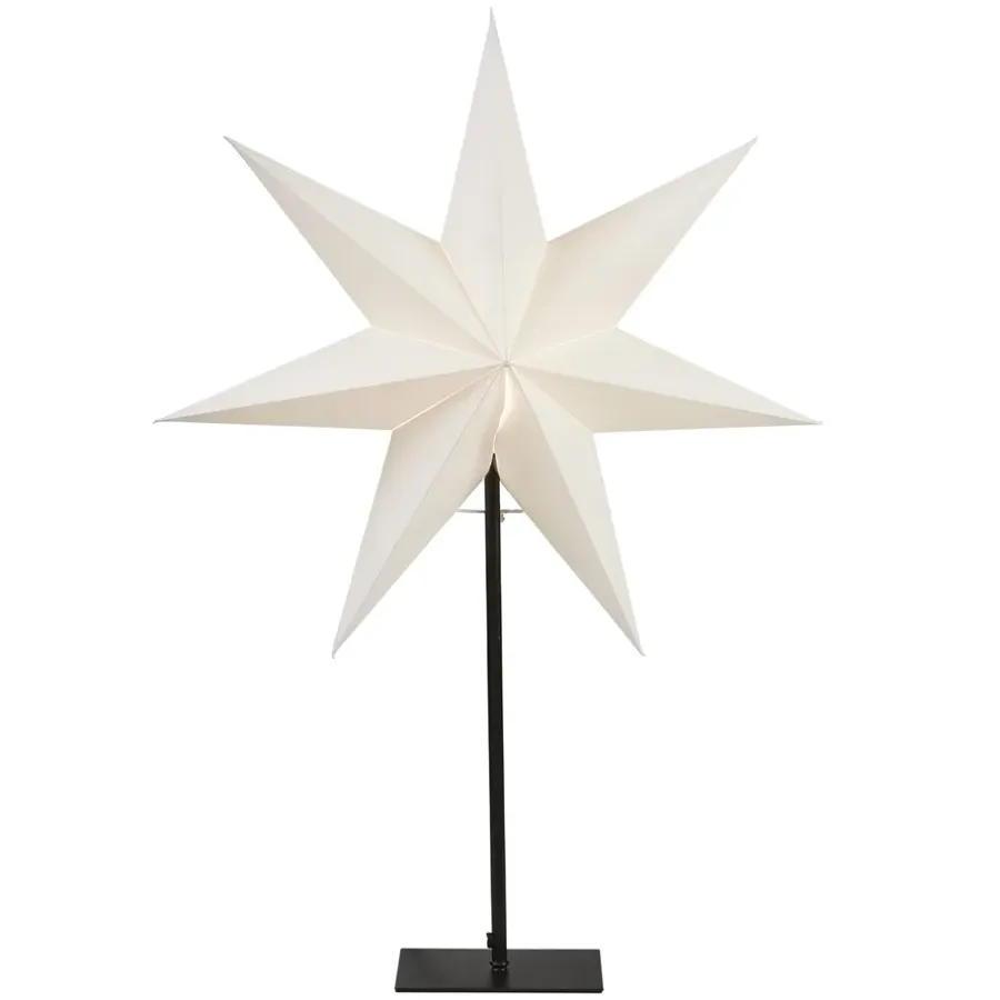 Adventsstjärnor-Star Trading Frozen stjärna på fot, vit