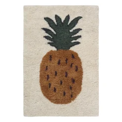 Lugg- & Ryamattor|Barnmattor-Ferm Living Fruiticana matta S 80x120 cm, Pineapple