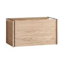 Förvaringslåda ek 33x60 cm, Wood, black^MOEBE Hot