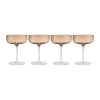 Champagneglas-Blomus Fuumi champagneglas Coupe 28 cl 4-pack, Coffee-Klar