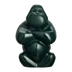 Konstglas-Kosta Boda Gabba Gabba Hey skulptur 305 mm, Mörkgrön