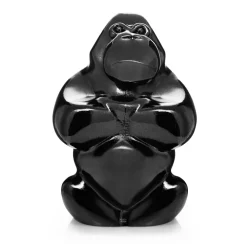 Konstglas-Kosta Boda Gabba Gabba Hey skulptur 305 mm, Svart