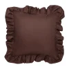 Trädgårdsdetaljer & Tillbehör·Stolsdynor & Kuddar För Utomhusbruk|Stolsdynor & Kuddar För Utomhusbruk-Garden Glory Outdoor kudde med volang 45x45 cm, Brown