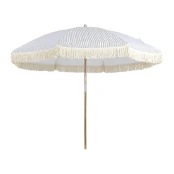 Solskydd·Parasoller|Parasoller-Brafab Gatsby parasoll, Grey stripe, Ø256 cm