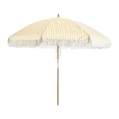 Solskydd·Parasoller|Parasoller-Brafab Gatsby parasoll, Yellow stripe, Ø256 cm