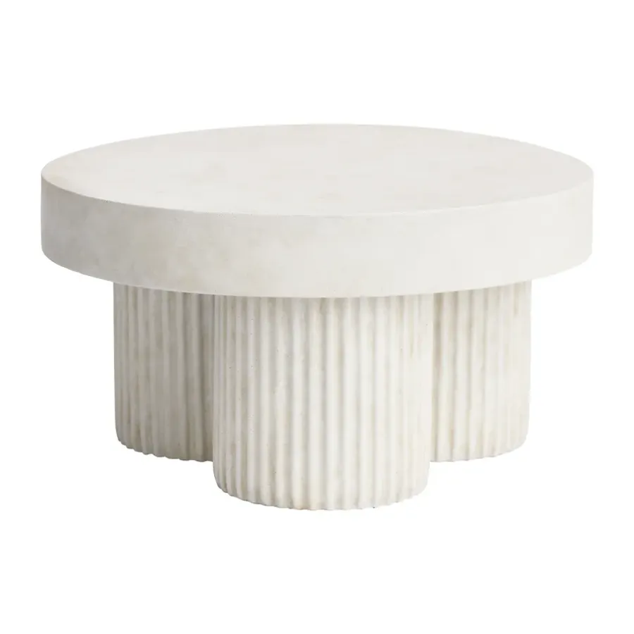 Gear soffbord lågt Ø70 cm, Chalk^NORR11