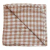 Tygservetter|Tygservetter-Tell Me More Gingham rutig linneservett 45x45 cm, Biscuit