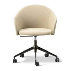 Gomo Armchair kontorsstol swivel base 5-star, Mylla 221-flint^Fredericia Furniture New