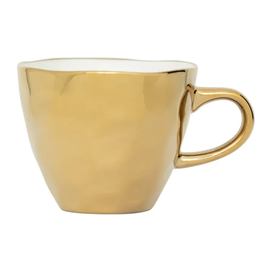 Glöggmuggar|Espressokoppar-URBAN NATURE CULTURE Good Morning Coffee kopp mini 17,5 cl, Gold