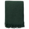 Gotland ullpläd 130x200 cm, Buteljgrön^Klippan Yllefabrik