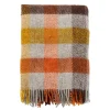 Ullplädar & Ullfiltar-Klippan Yllefabrik Gotland ullpläd 130x200 cm, Multi-gul