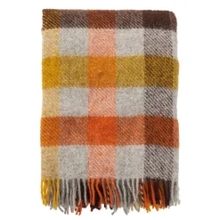 Ullplädar & Ullfiltar-Klippan Yllefabrik Gotland ullpläd 130x200 cm, Multi-gul