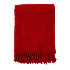 Gotland ullpläd 130x200 cm, Röd^Klippan Yllefabrik Clearance